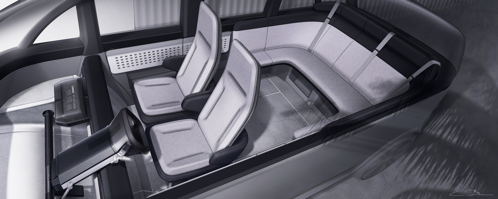 Canoo (2021) - Interior - Design Sketch