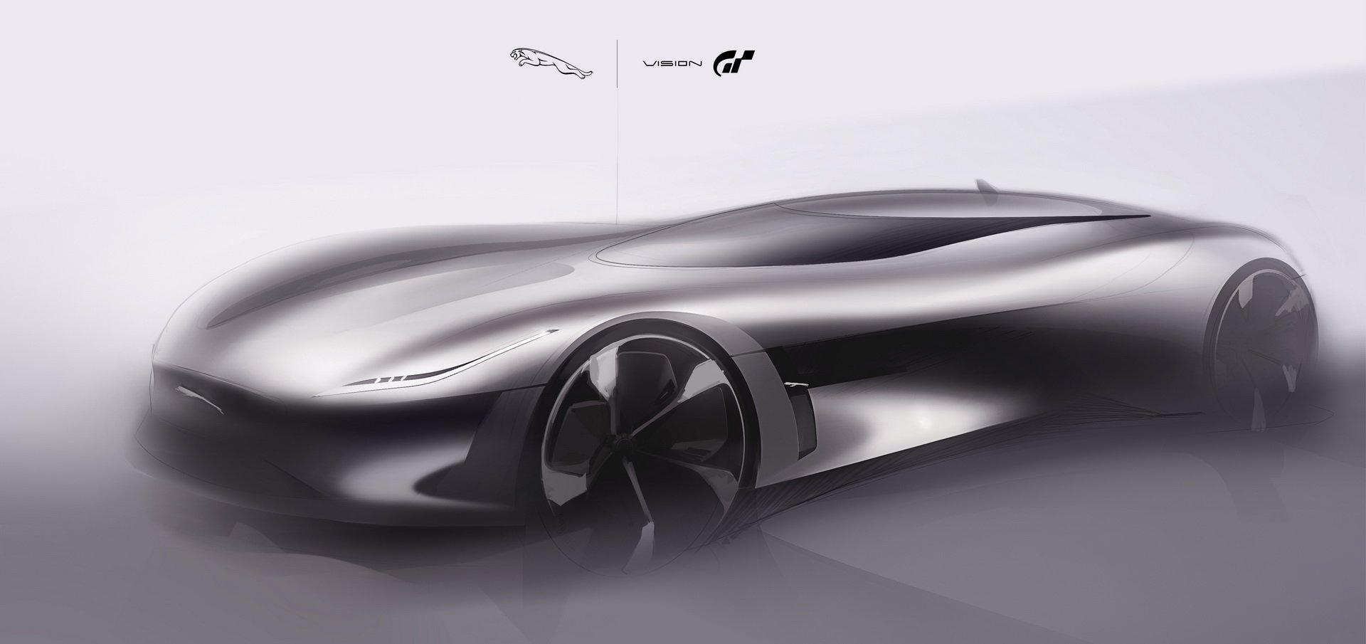 Jaguar Vision Gran Turismo Coupe (2019): Exterior Sketch