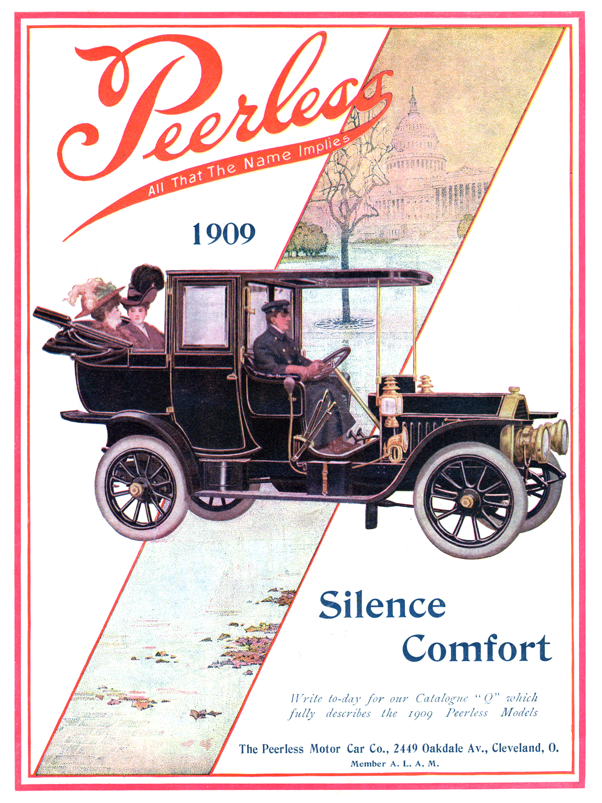 1909 Peerless Ad (October, 1908)