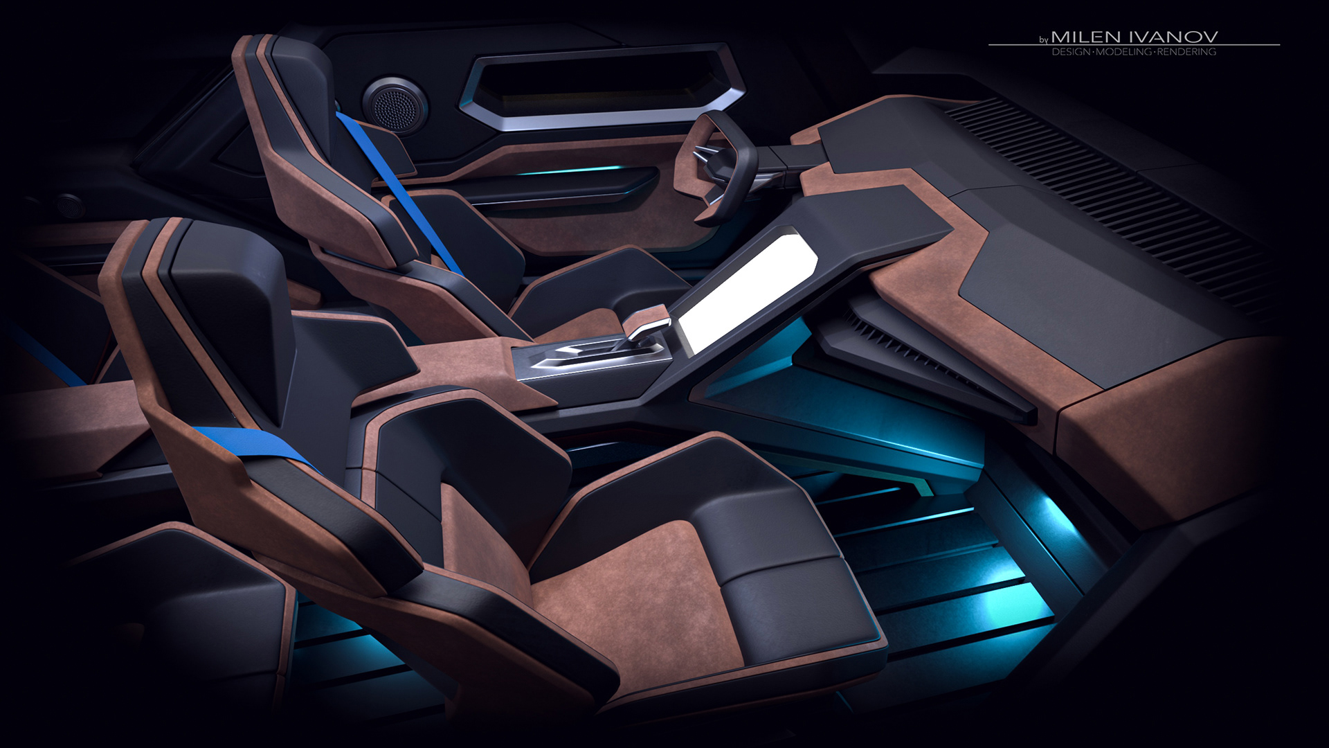 Armortruck SUV Concept by Milen Ivanov - Interior