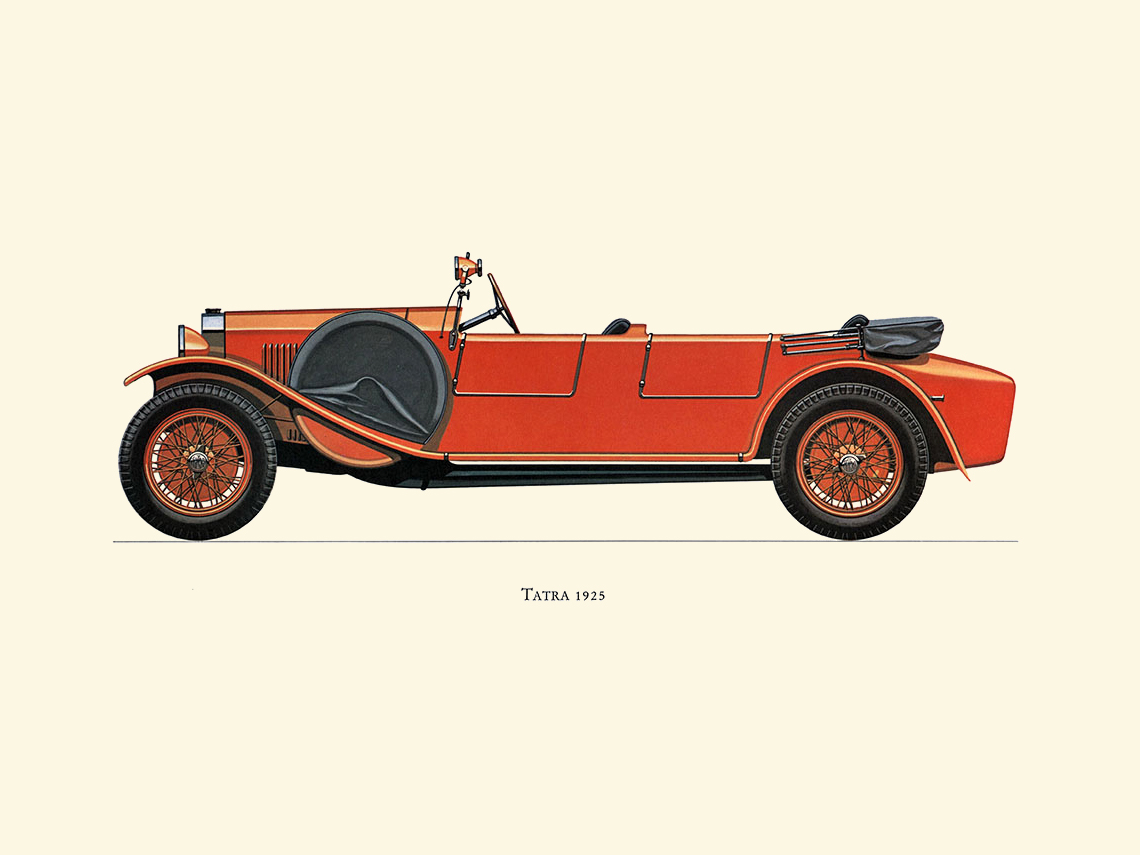 1925 Tatra - Illustrated by Hans A. Muth