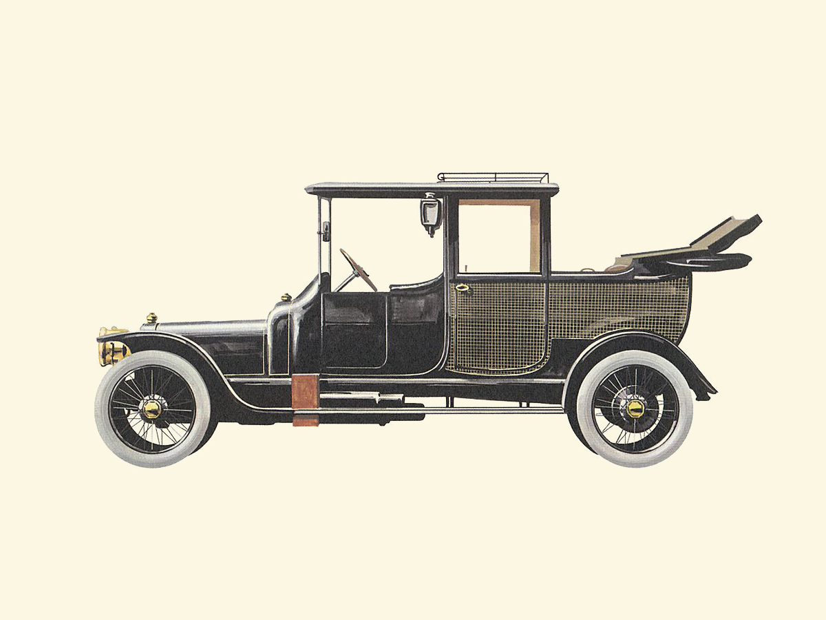 1911 Delaunay-Belleville - Illustrated by Pierre Dumont