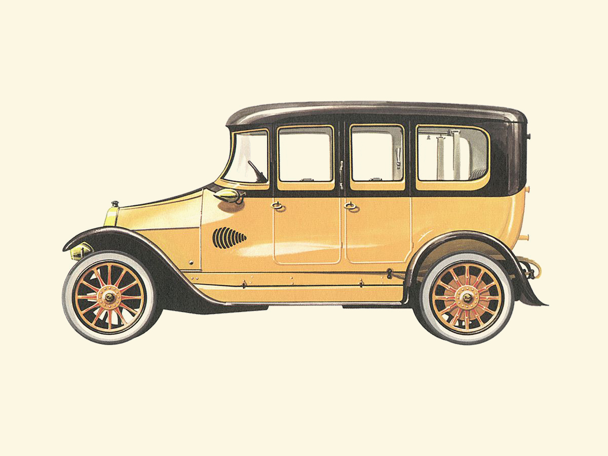 1911 Fiat 35/50 HP 'Obus' - Illustrated by Pierre Dumont