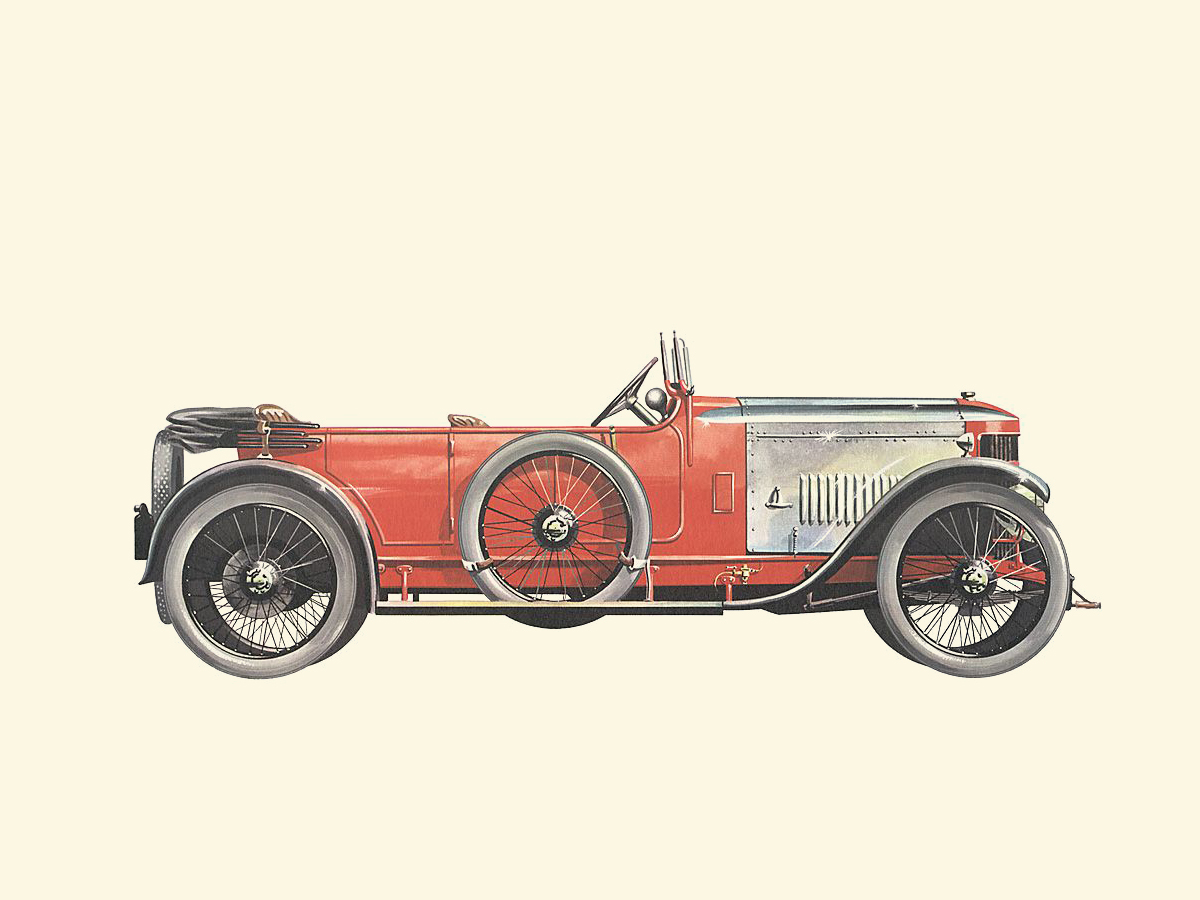 1913–1914 Vauxhall Prince Henry - Illustrated by Pierre Dumont