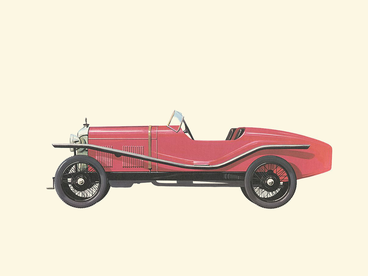 1925 Amilcar CGS - Illustrated by Pierre Dumont
