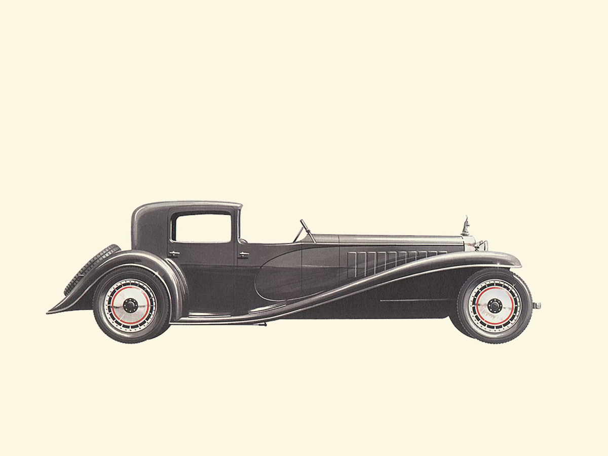 1927–1933 Bugatti Type 41 (Royale) - Coupé Napoleon - Illustrated by Pierre Dumont