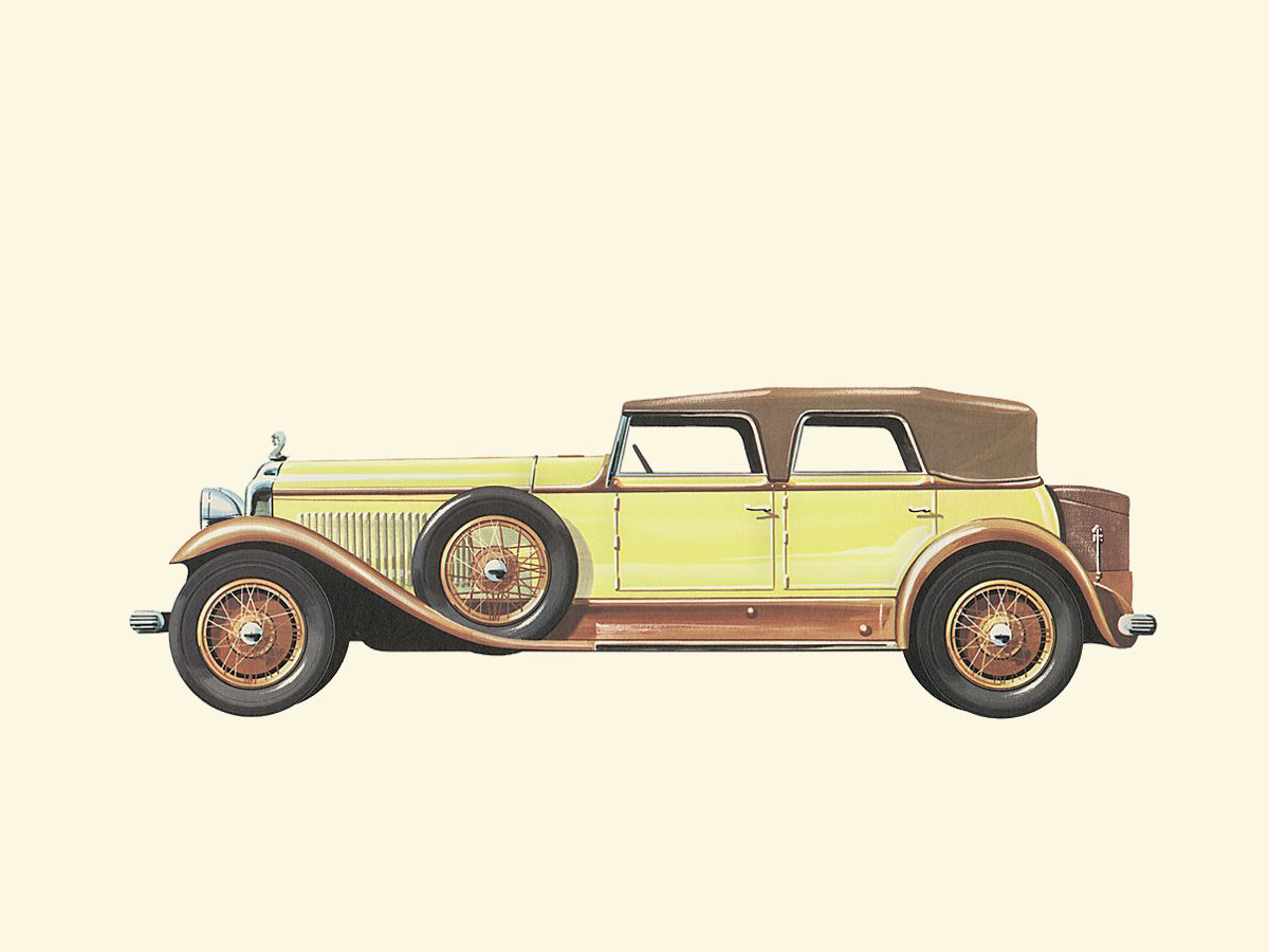 1927 Minerva 32 HP Hibbard and Darrin Phaeton - Illustrated by Pierre Dumont