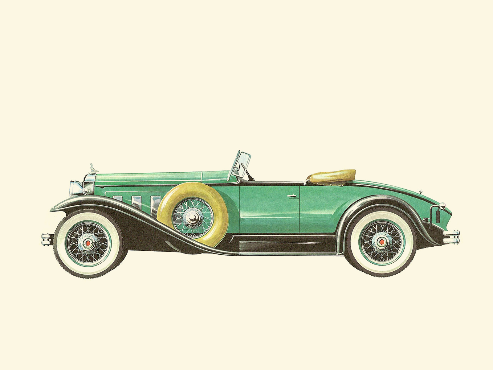 1930 Packard Model 734 Speedster - Illustrated by Pierre Dumont