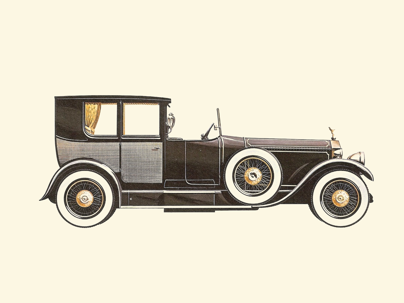 1927 Rolls-Royce Phantom I - Illustrated by Pierre Dumont