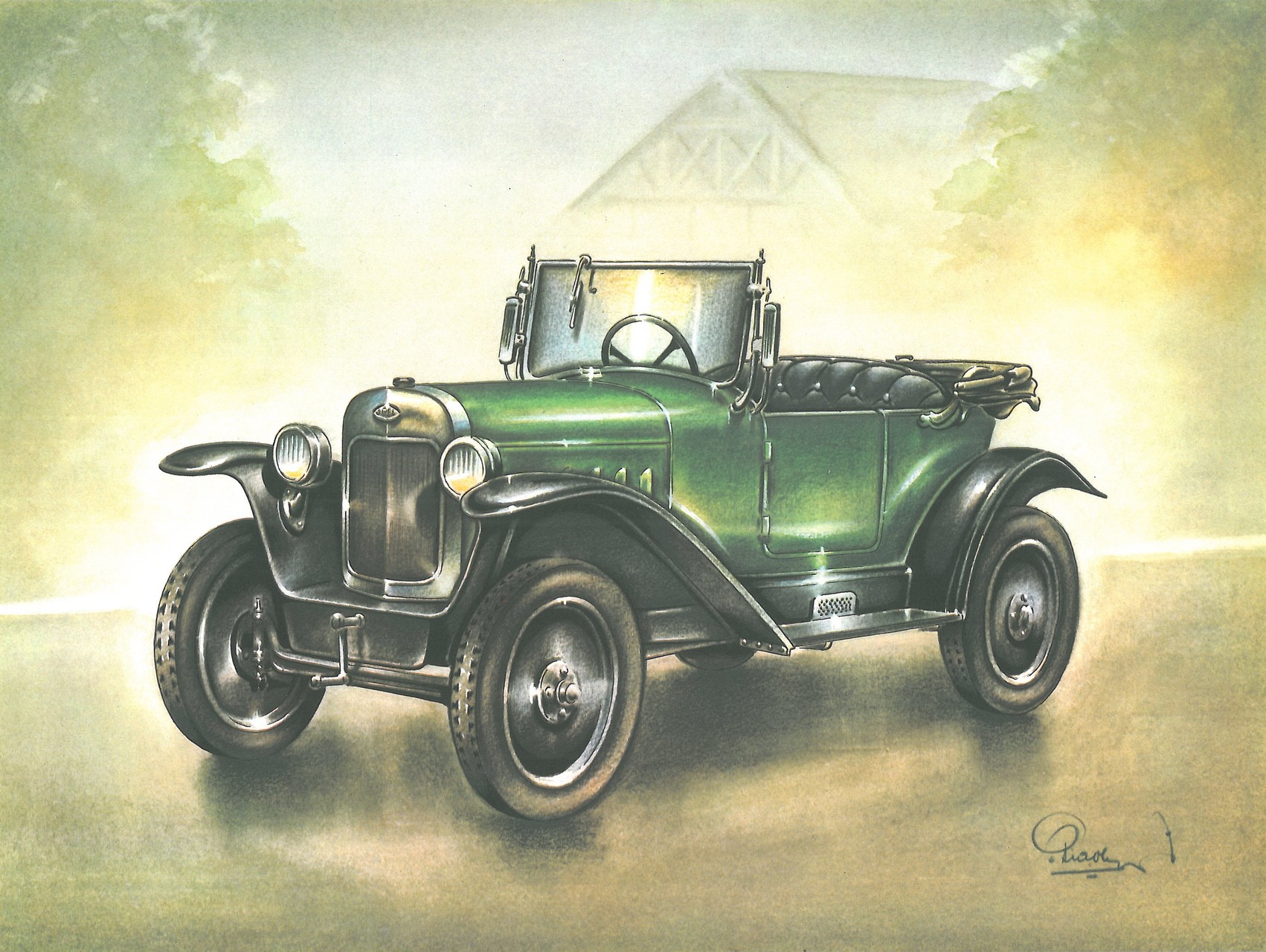 1923 Opel Laubfrosch: Illustrated by Piet Olyslager