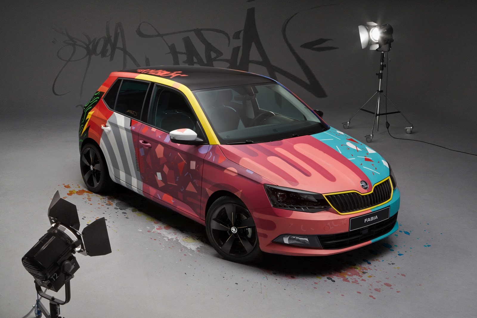 Skoda Fabia Art Car by Armando Gomes (2015): ‘Street Art’