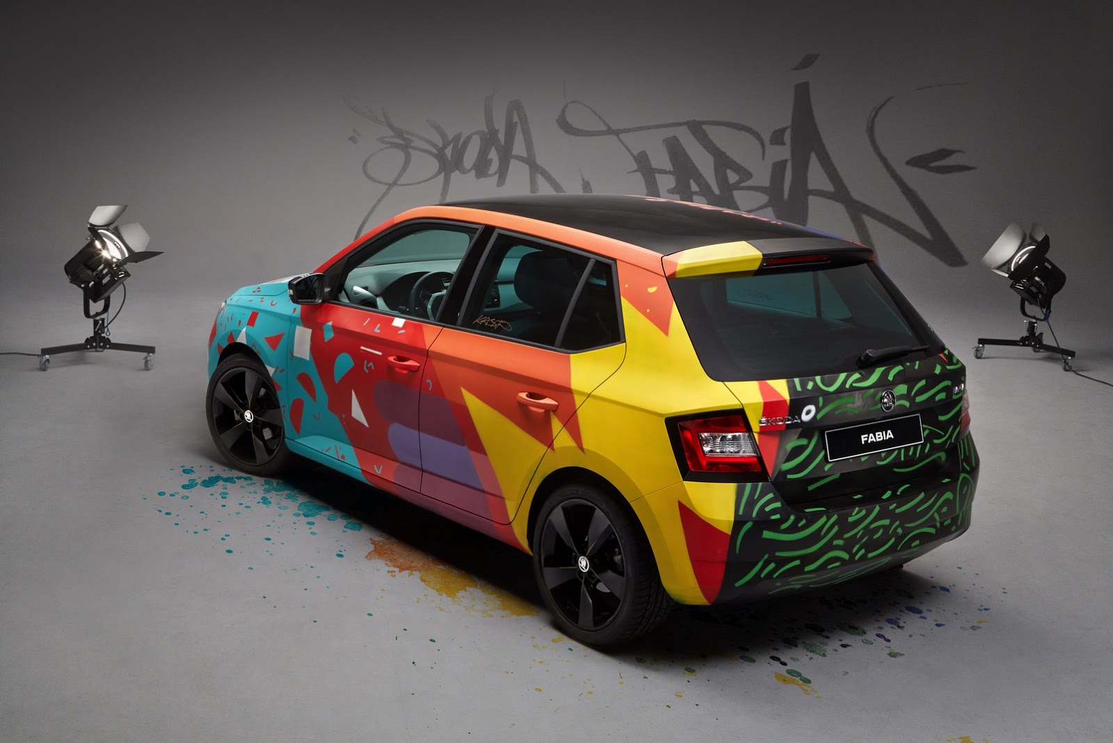 Skoda Fabia Art Car by Armando Gomes (2015): ‘Street Art’