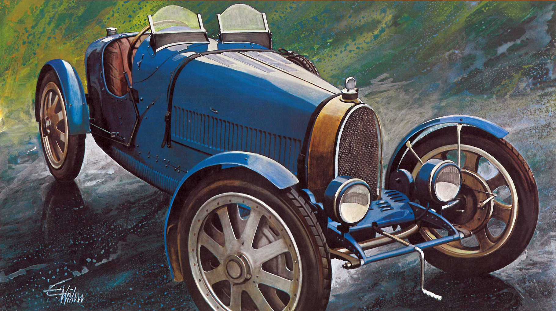 Bugatti Type 35 (1924): Illustrated by Edouard KÜHN