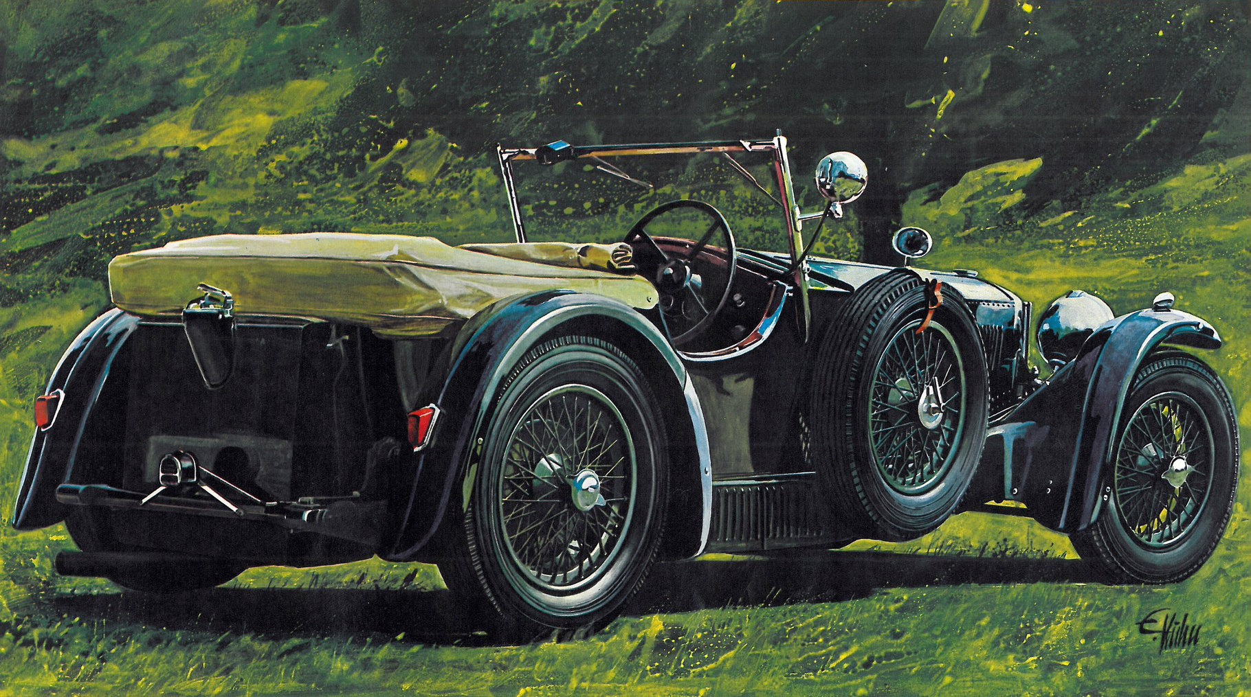 Invicta 4½-litre S-Type (1930): Illustrated by Edouard KÜHN