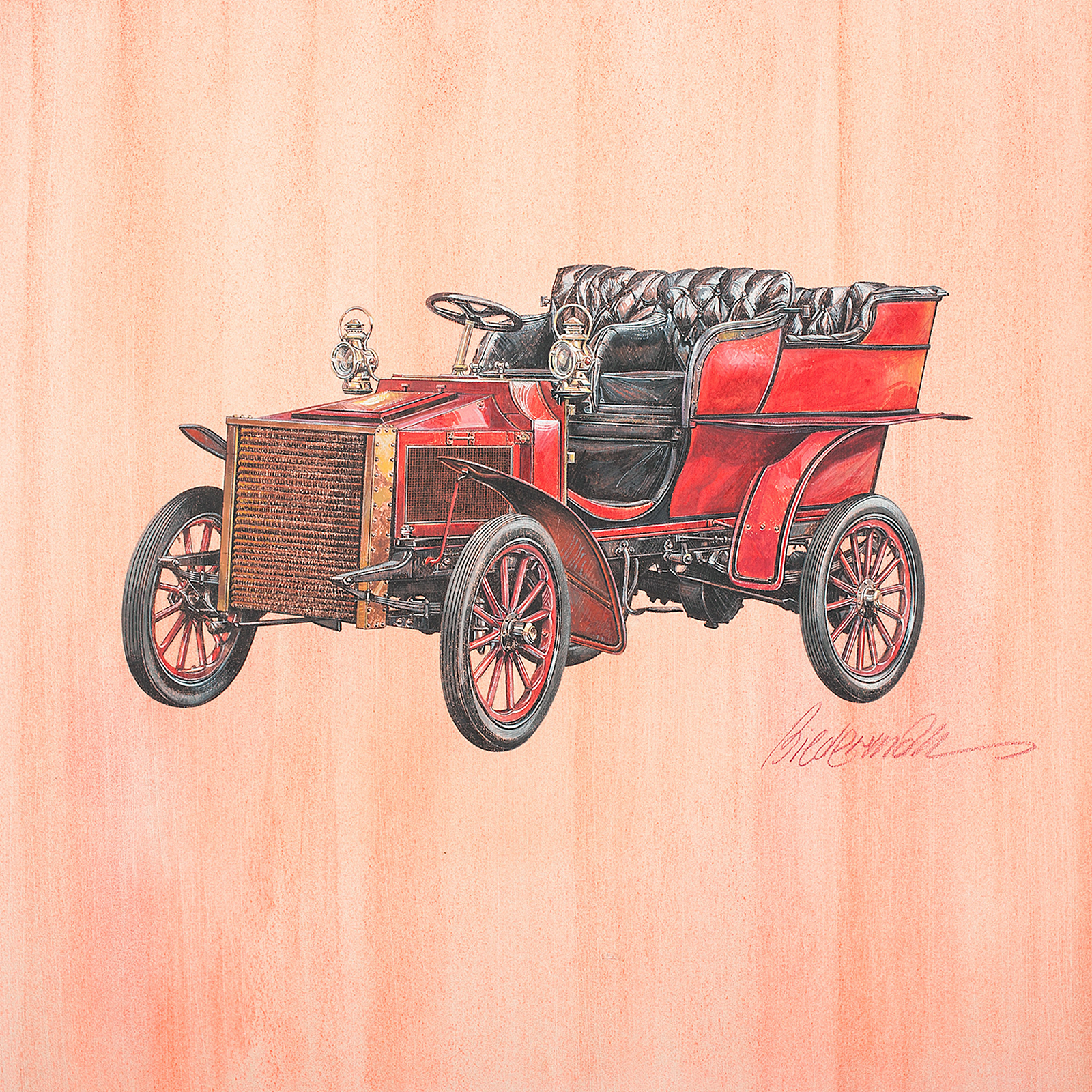 1904 White Model D Touring: Illustrated by Jerome D. Biederman