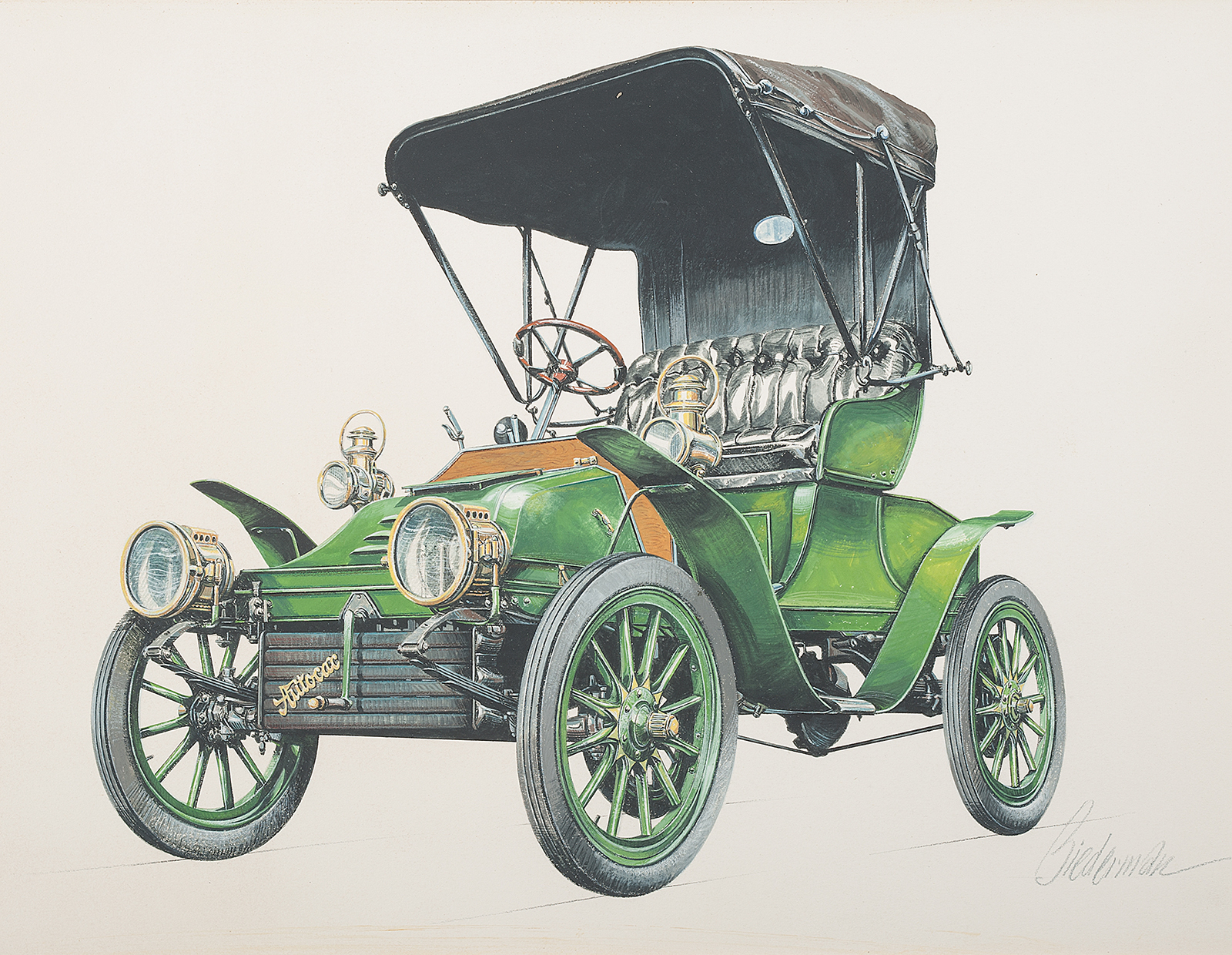 1906 Autocar Runabout: Illustrated by Jerome D. Biederman