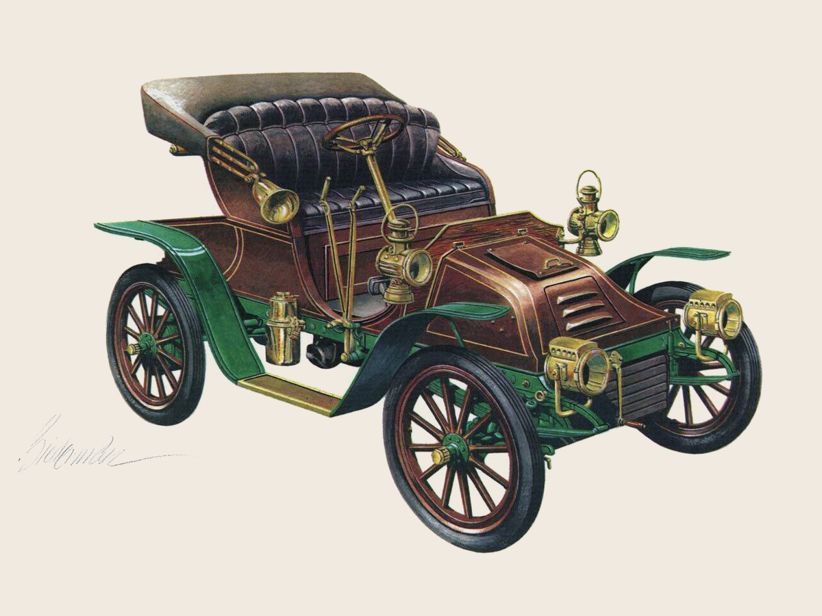 1906 Autocar Runabout: Illustrated by Jerome D. Biederman