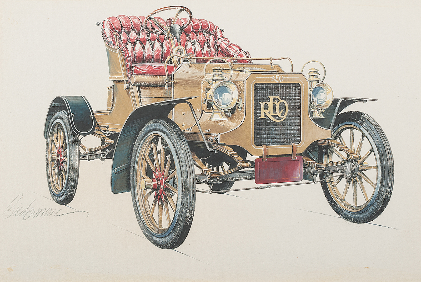 1906 Reo Roadster: Illustrated by Jerome D. Biederman