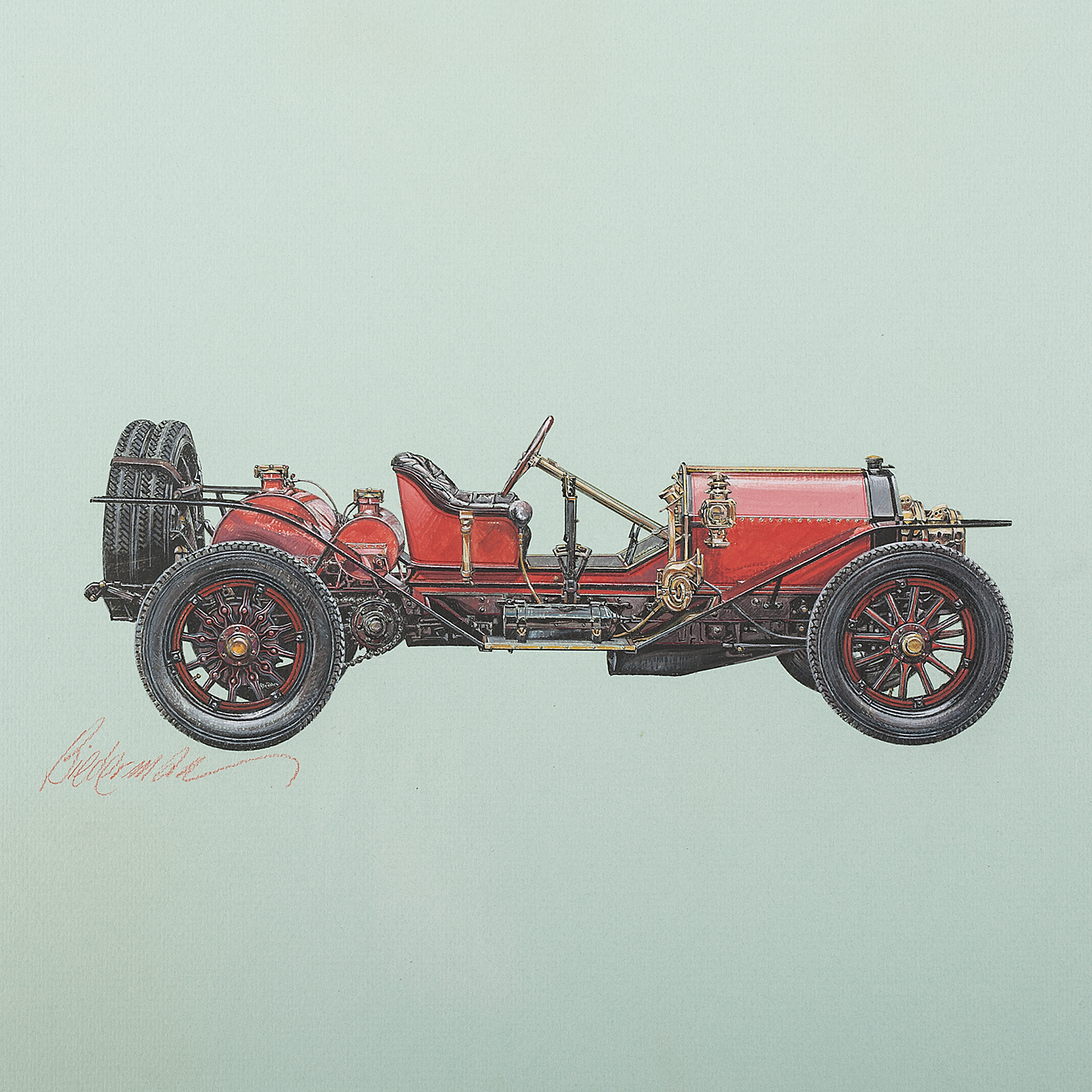 1909 Simplex Speed Car: Illustrated by Jerome D. Biederman