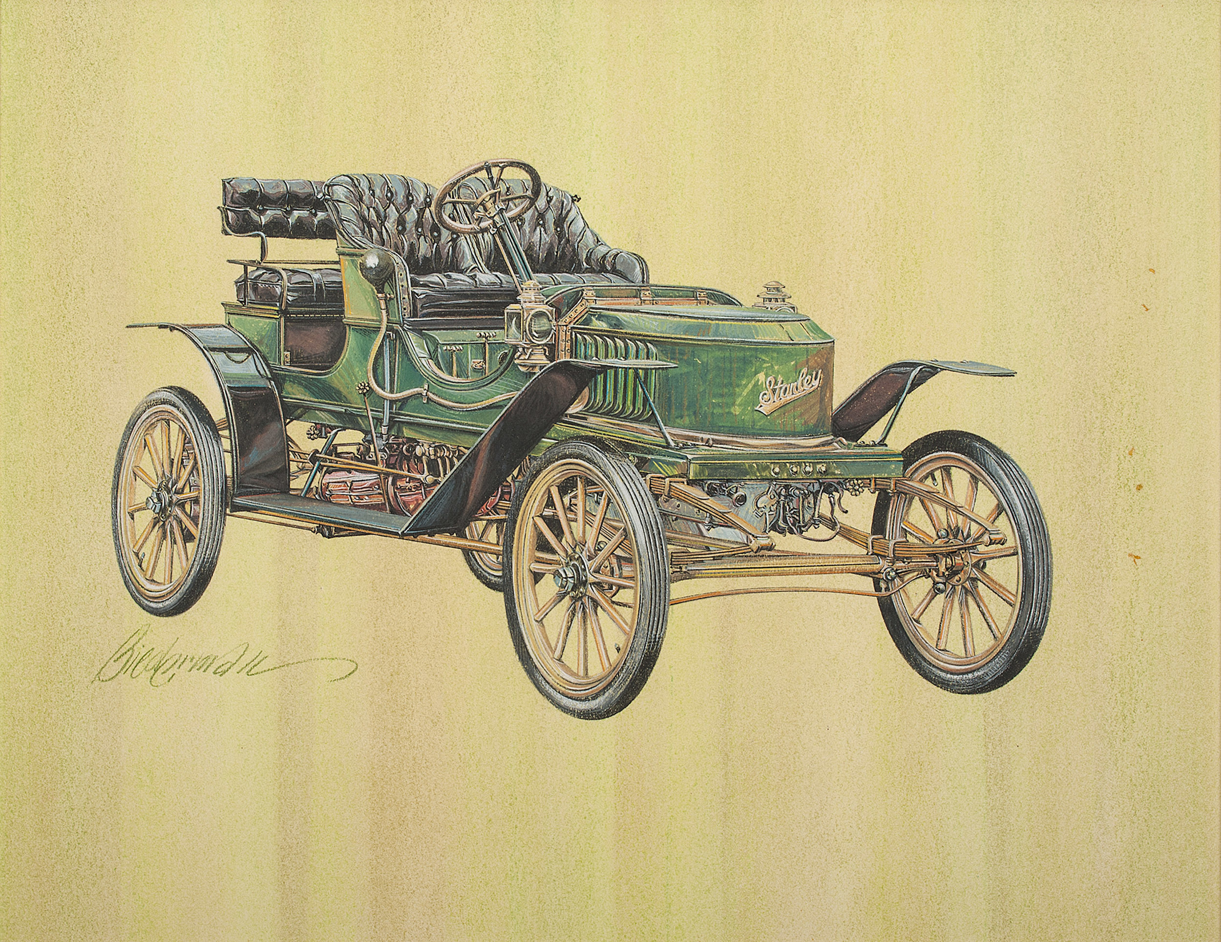 1909 Stanley E-2 Runabout: Illustrated by Jerome D. Biederman