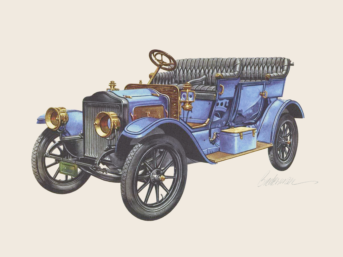 1909 White Steam Car: Illustrated by Jerome D. Biederman