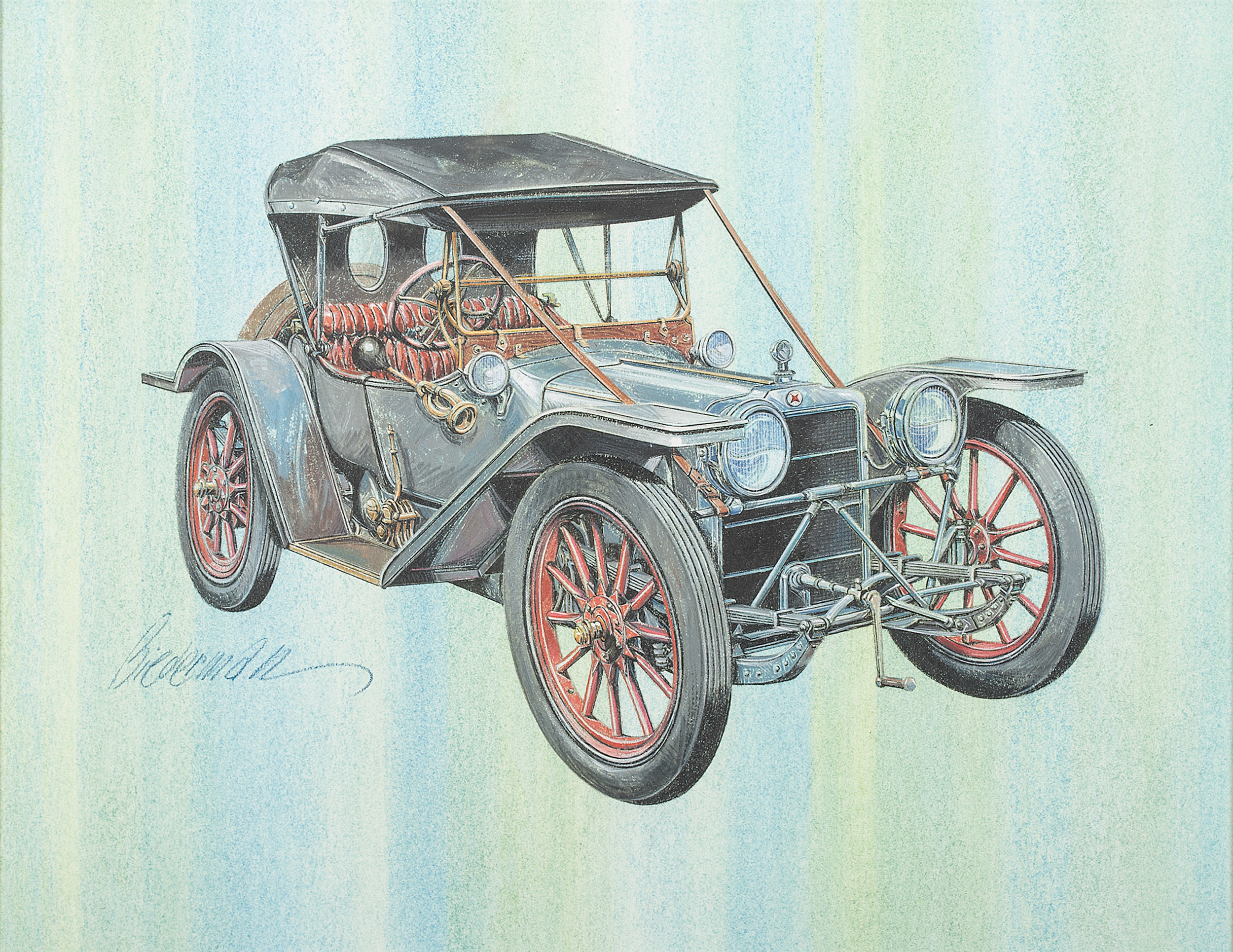 1913 American Underslung Roadster: Illustrated by Jerome D. Biederman