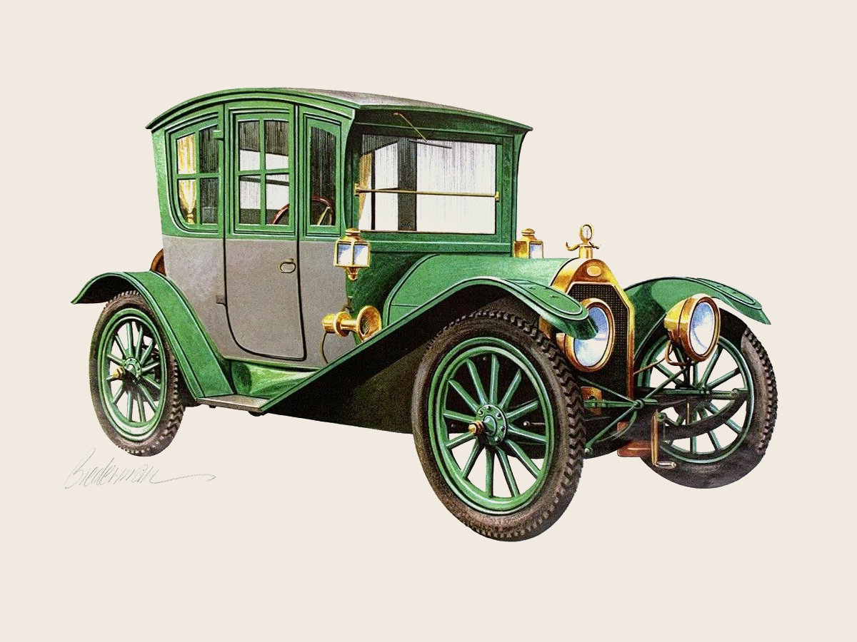 1914 Regal ‘Underslung’ Colonial Coupe: Illustrated by Jerome D. Biederman