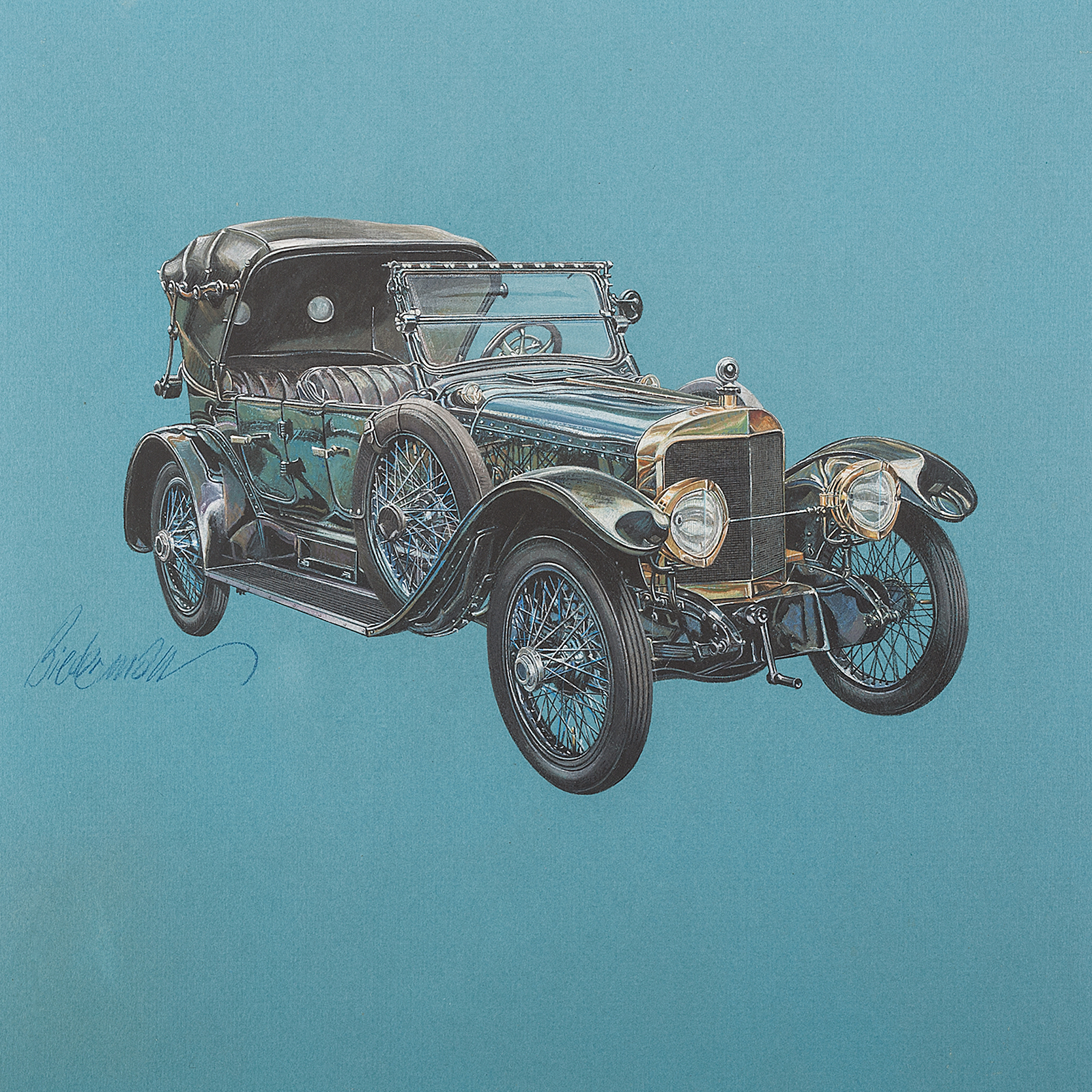 1915 Biddle Model D Touring: Illustrated by Jerome D. Biederman