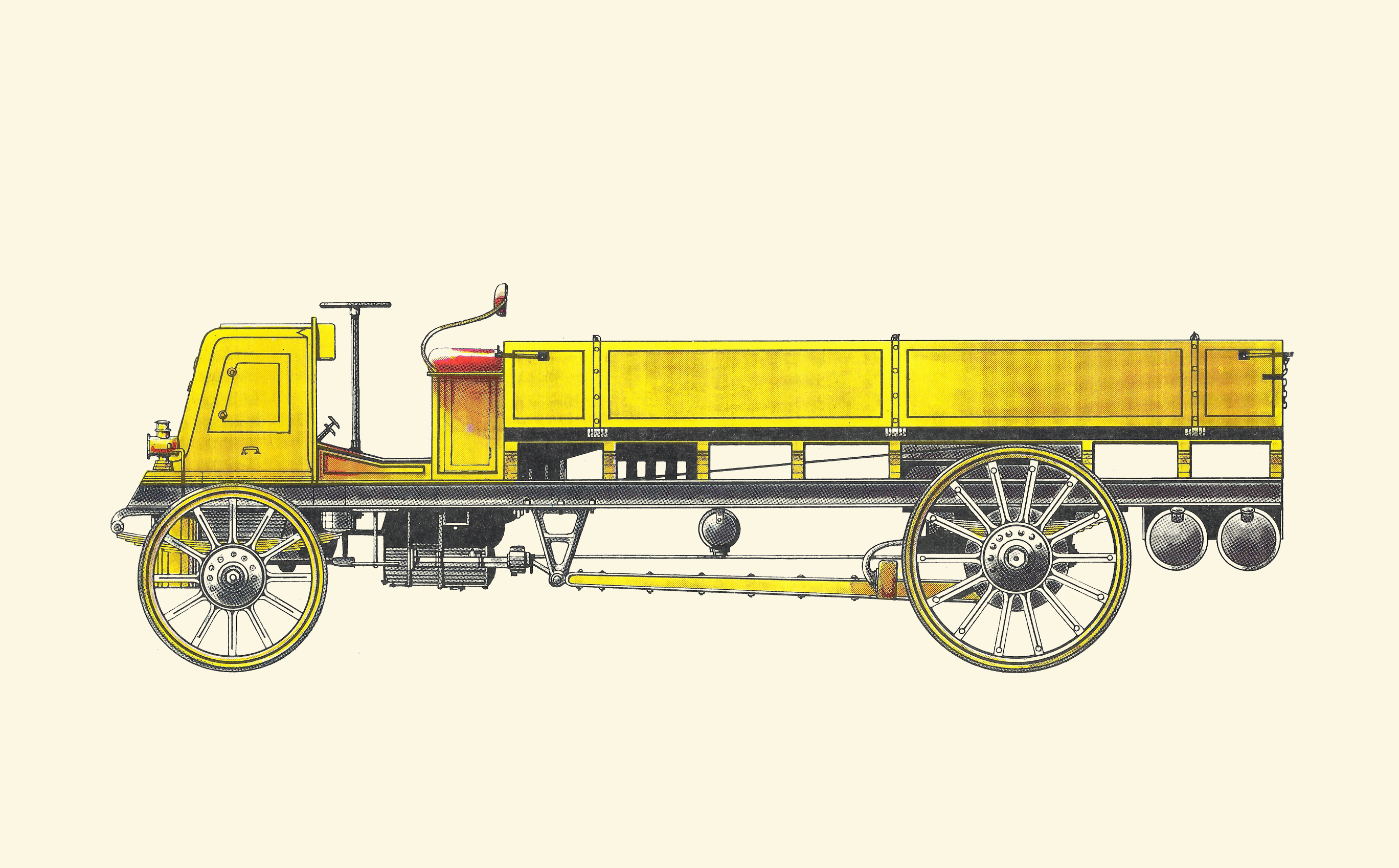 1901 Marienfelder-Lastwagen: Illustrated by Horst Schleef