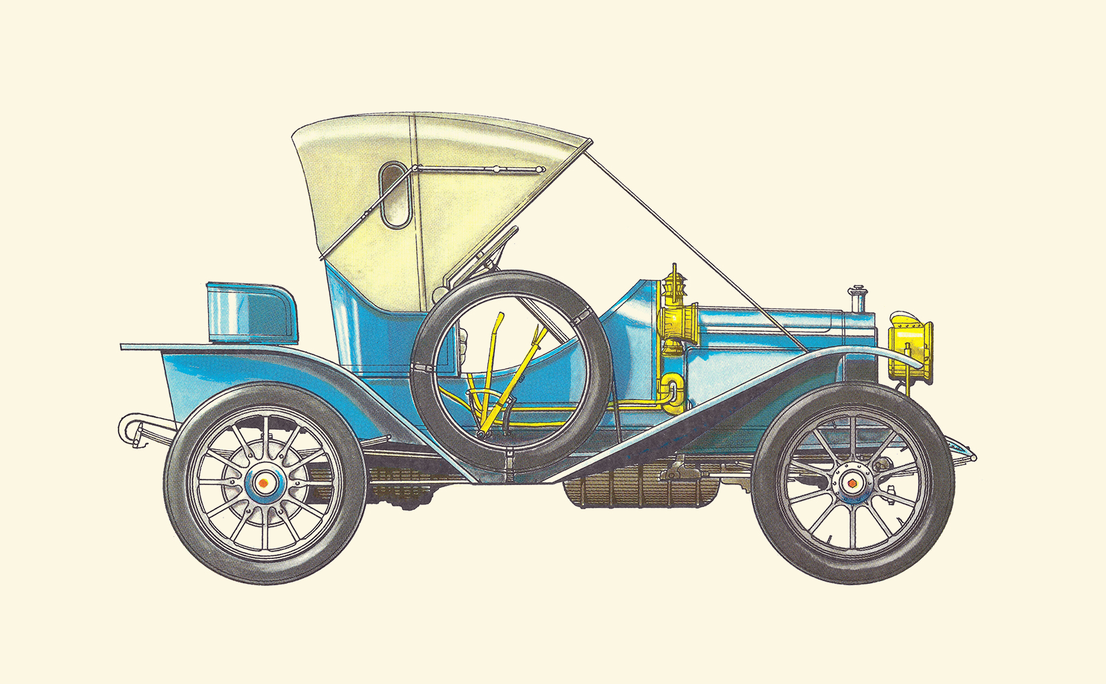 1909 Packard: Illustrated by Horst Schleef
