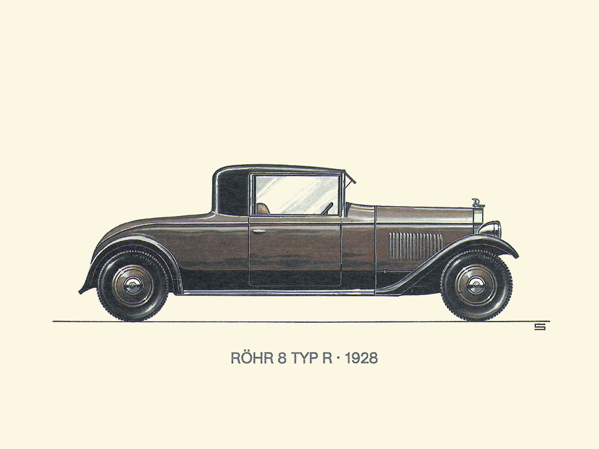 1928 Röhr 8 Typ R: Illustrated by Ralf Swoboda