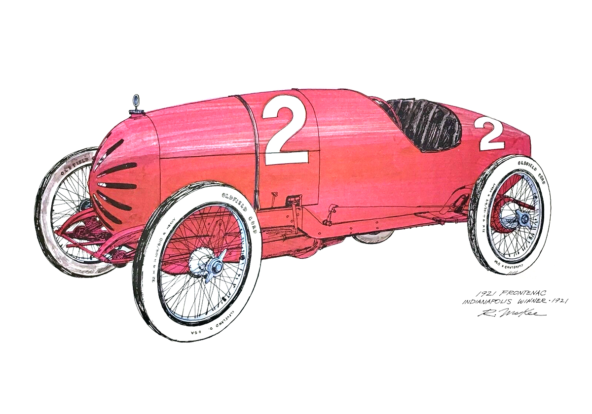 1921 Frontenac - Indianapolis Winner: Illustrated by Ron McKee