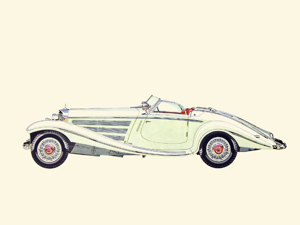 Mercedes-Benz 540K - Illustrated by Hans A. Muth
