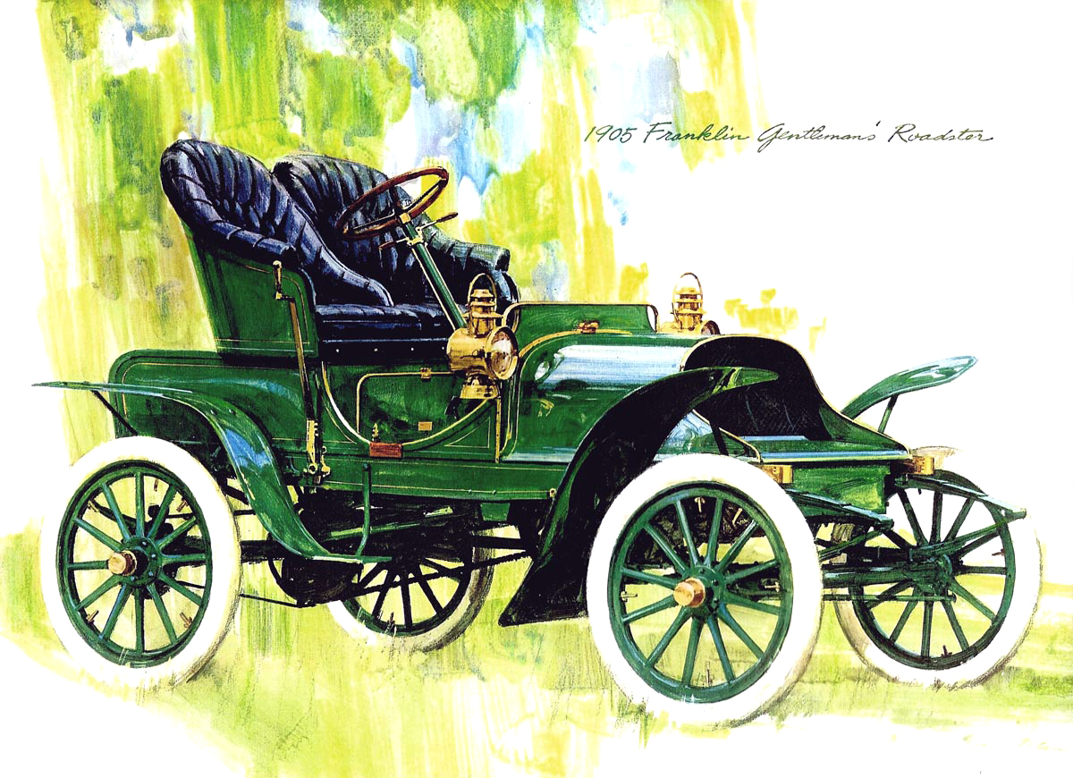 1905 Franklin Gentleman's Roadster – Illustrated by Charlie Allen