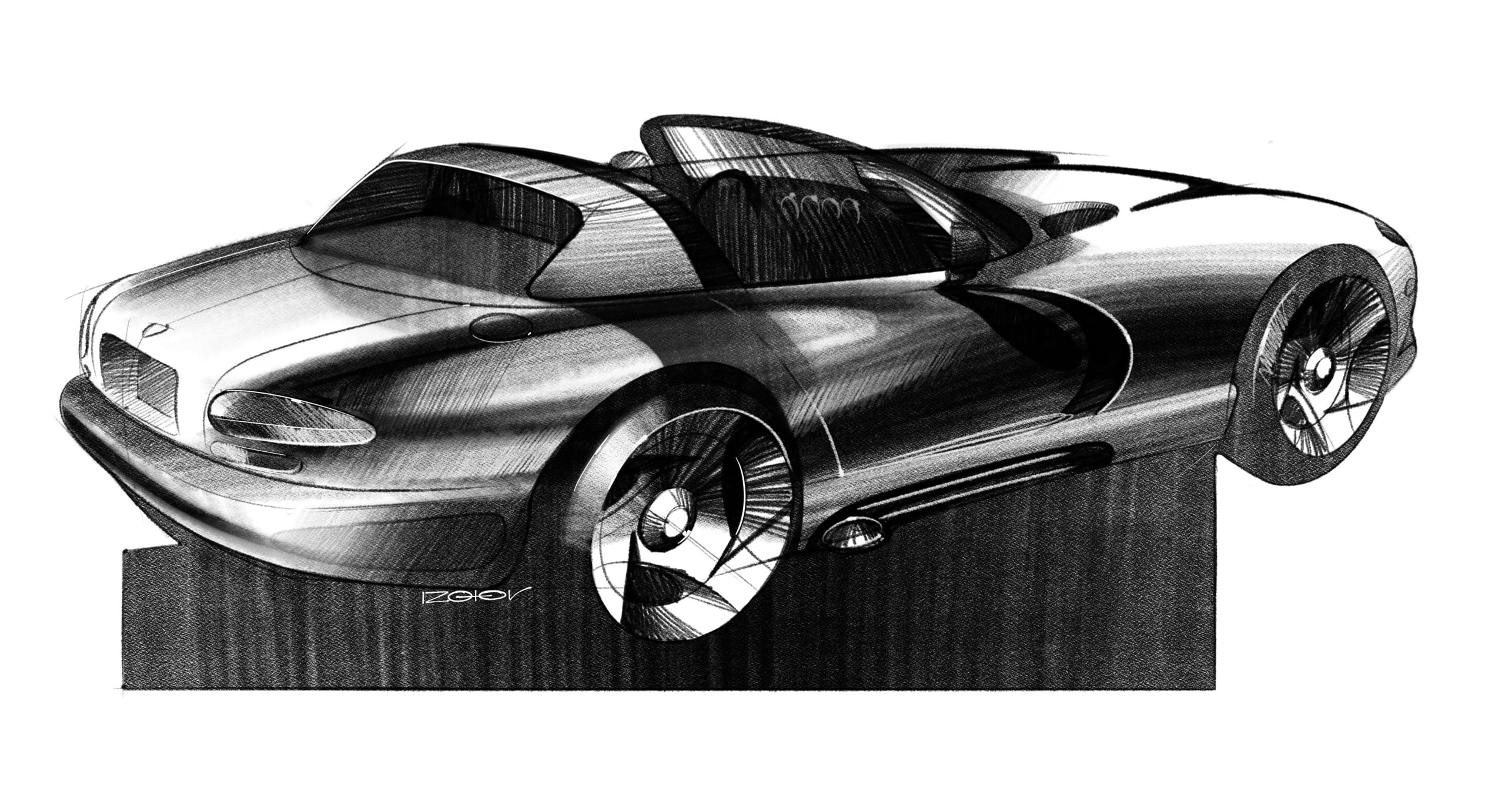 1992 Dodge Viper – Illustrated by Anton Izotov