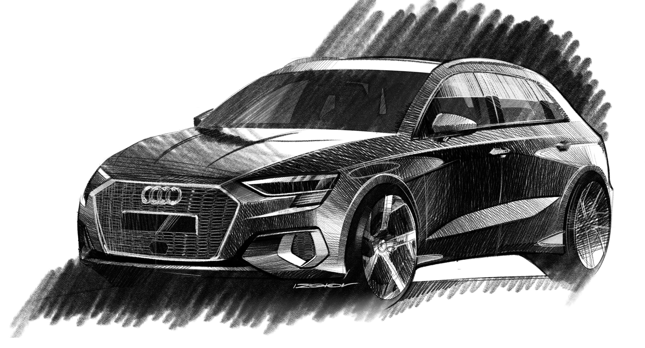 2020 Audi A3 – Illustrated by Anton Izotov