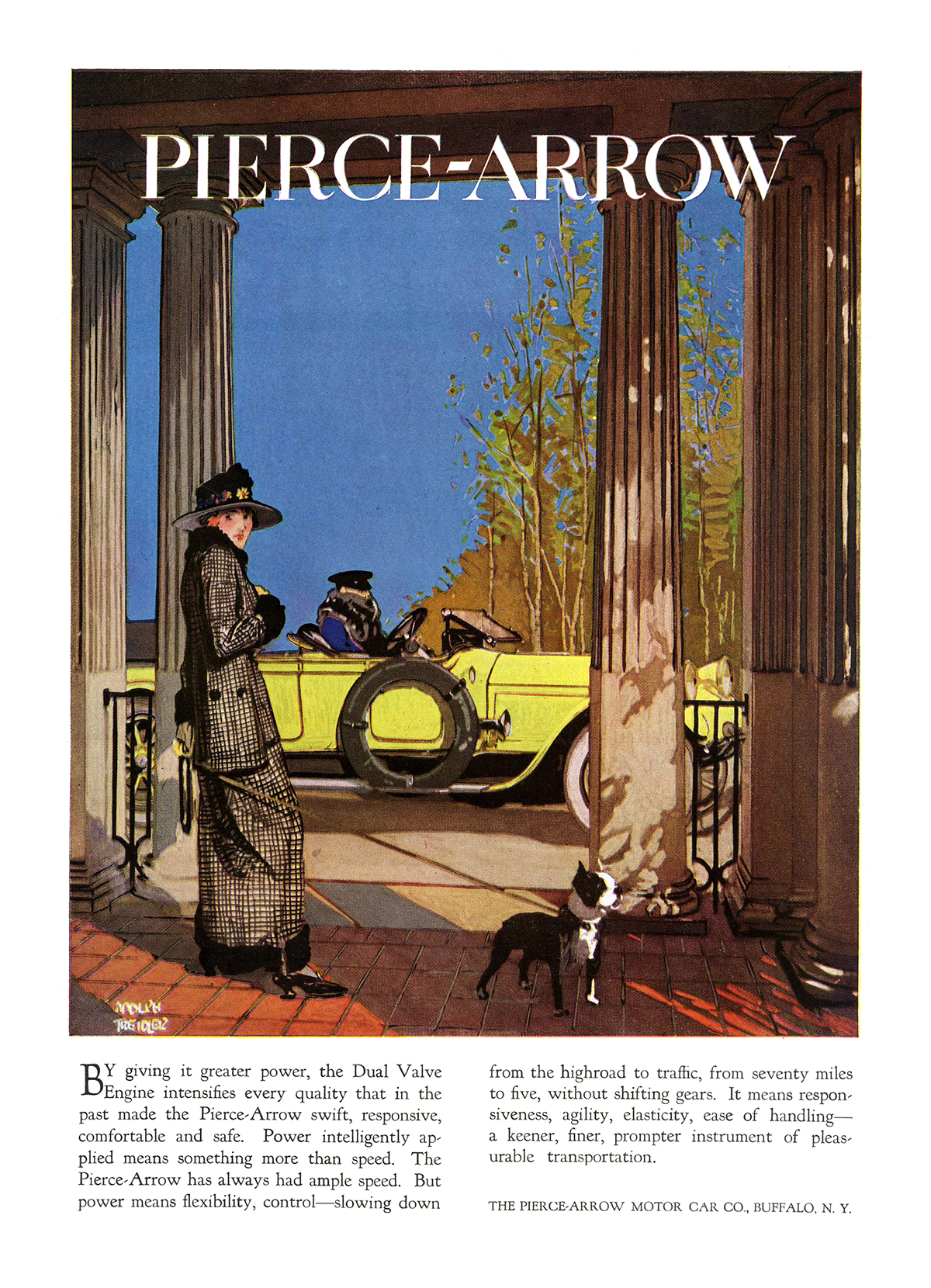 Pierce-Arrow Ad (June, 1919) – Illustrated by Adolph Treidler