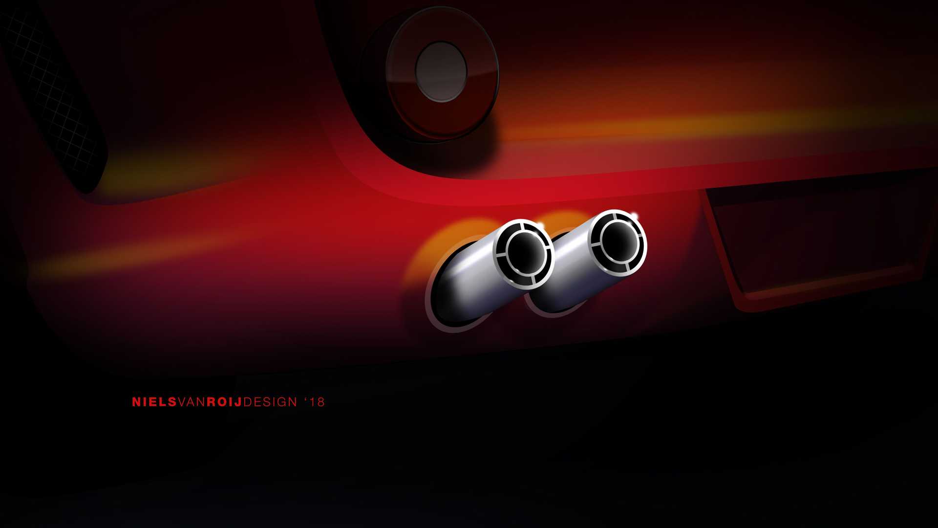 Ferrari Breadvan Homage by Niels van Roij Design – Design Sketch, 2018