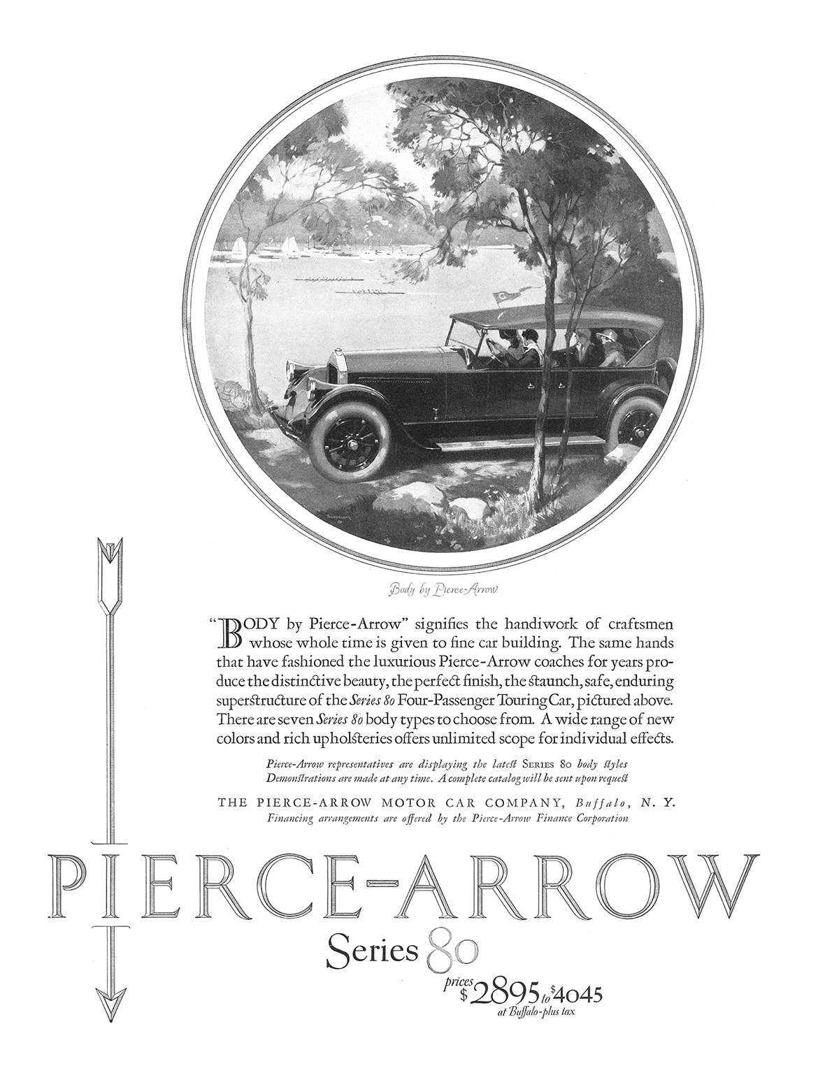 Pierce-Arrow Series 80 Ad (July, 1925)