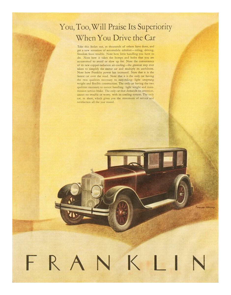 Franklin Ad (March–April, 1926) – Illustrated by Everett Henry