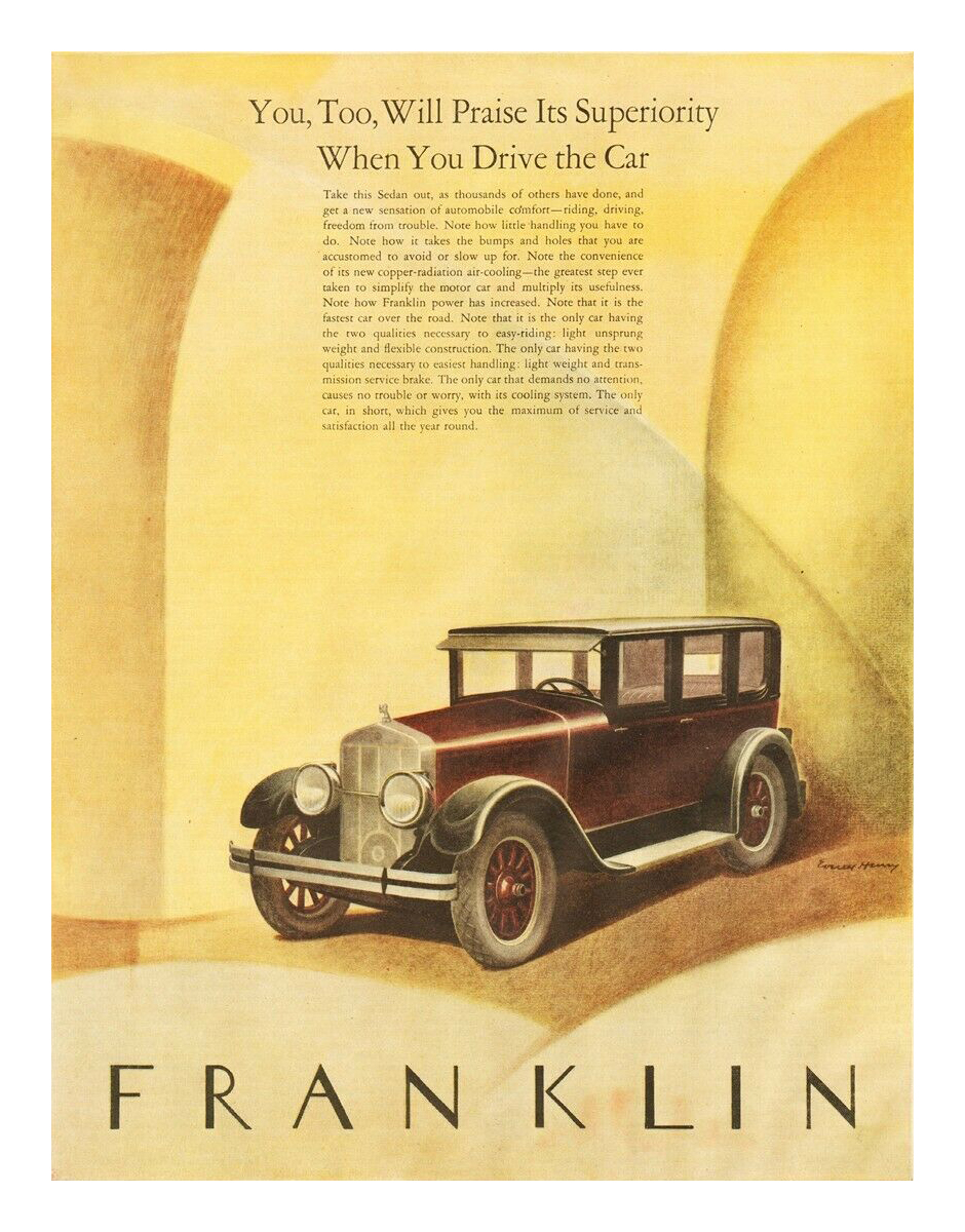 Franklin Ad (March–April, 1926) – Illustrated by Everett Henry