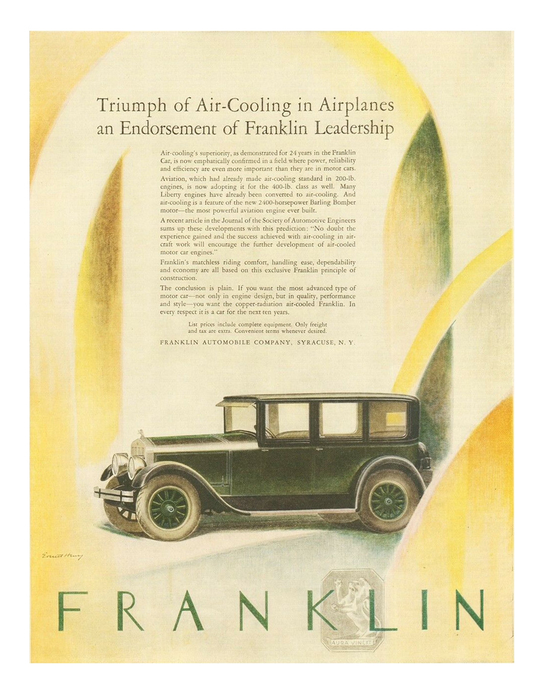 Franklin Ad (May, 1926) – Illustrated by Everett Henry