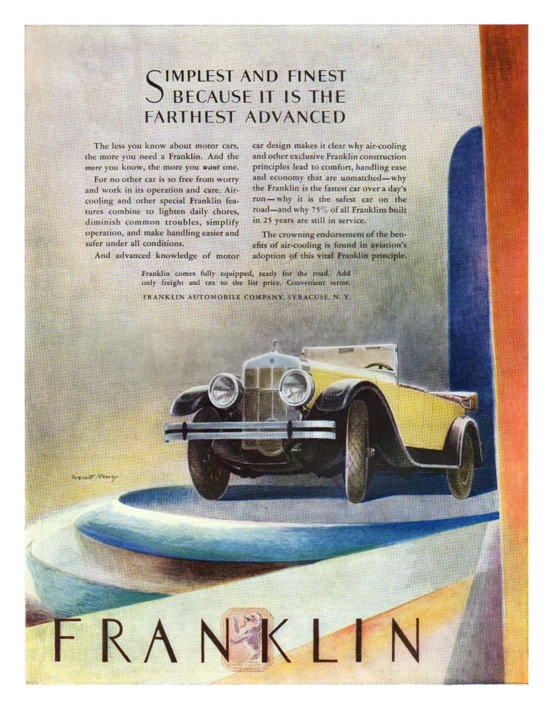 Franklin Ad (June, 1926) – Illustrated by Everett Henry