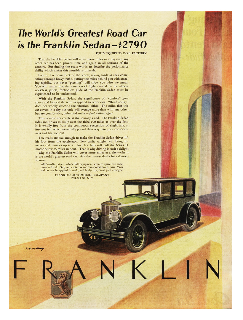 Franklin Ad (September, 1926) – Illustrated by Everett Henry