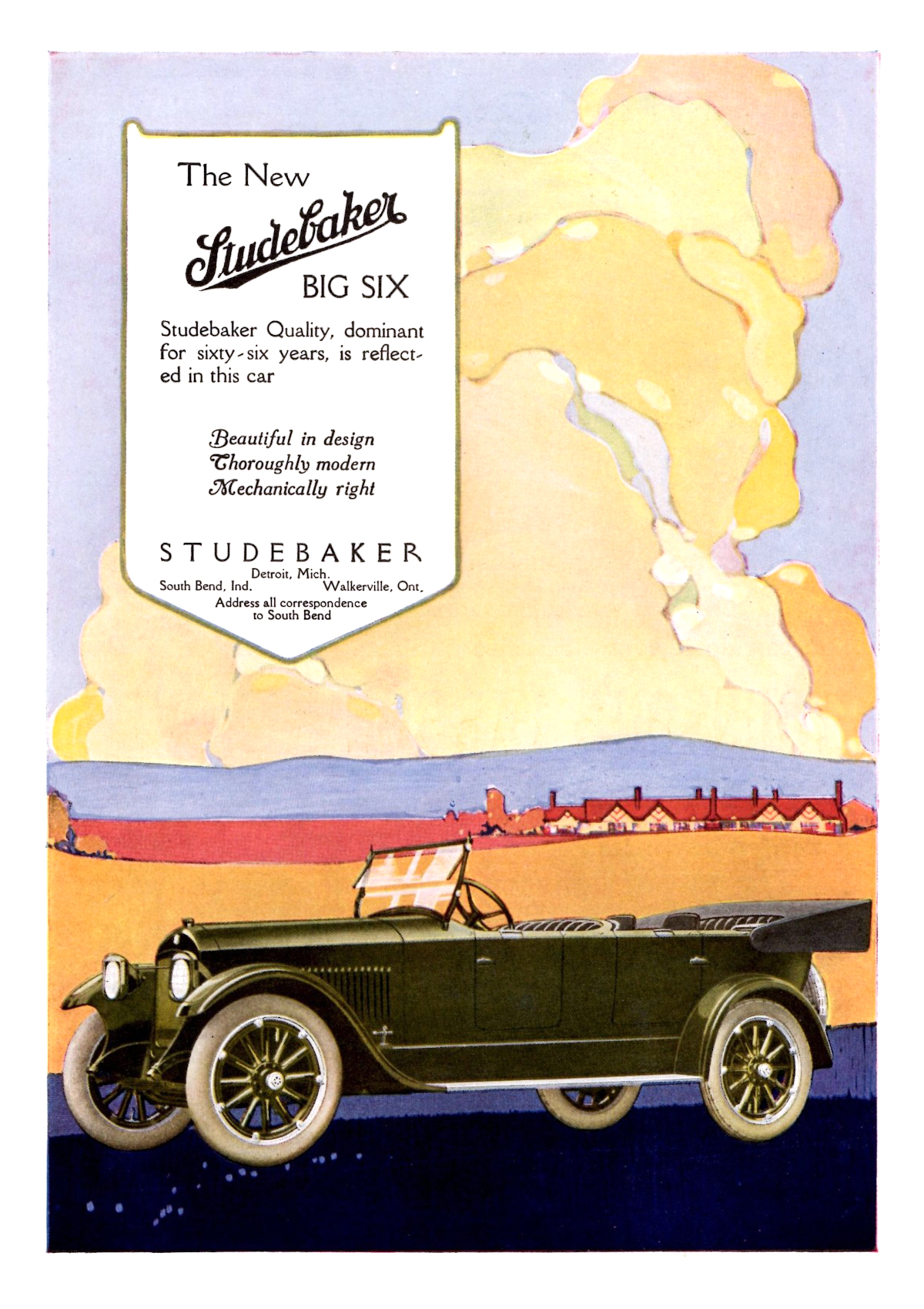 Studebaker Big Six Ad (June, 1918)