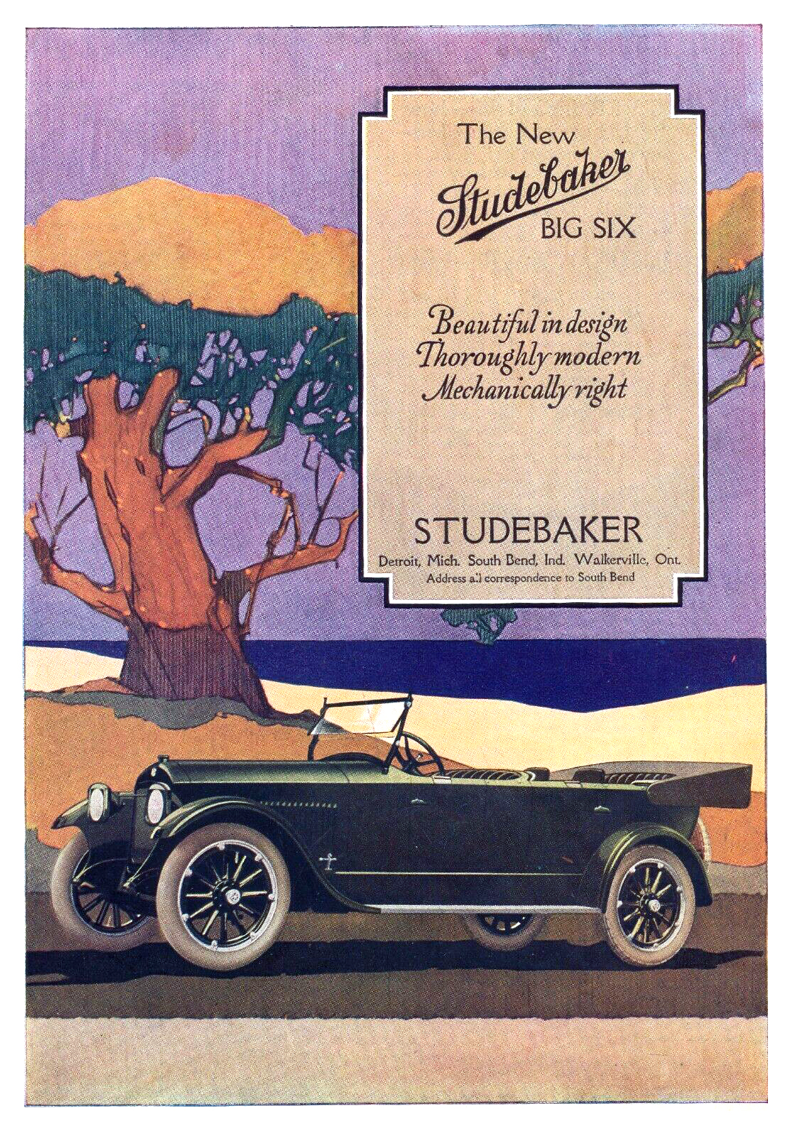 Studebaker Big Six Ad (April, 1918)