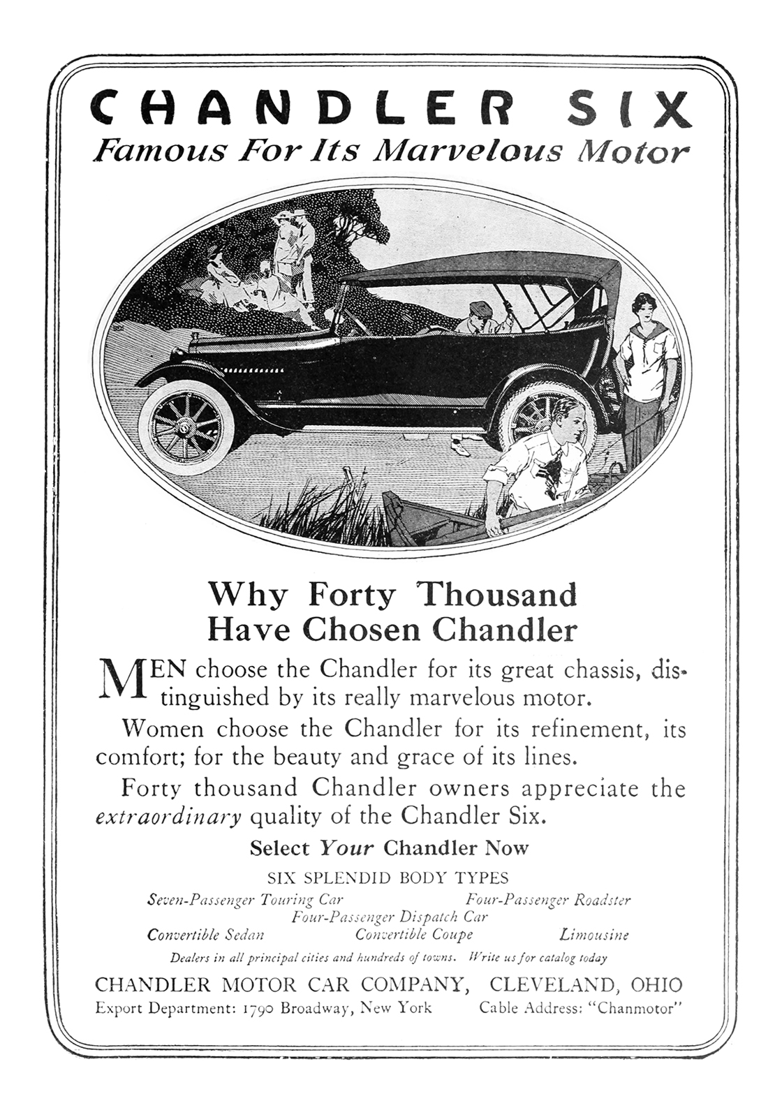 Chandler Six Ad (1918) – Illustrated by Roy Frederic Heinrich