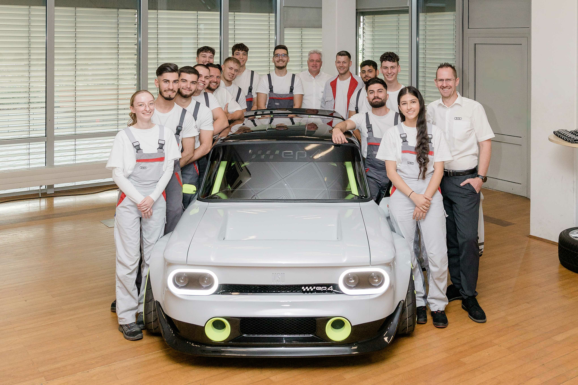 Audi Neckarsulm EP4 (2023): NSU Prinz with e-tron power