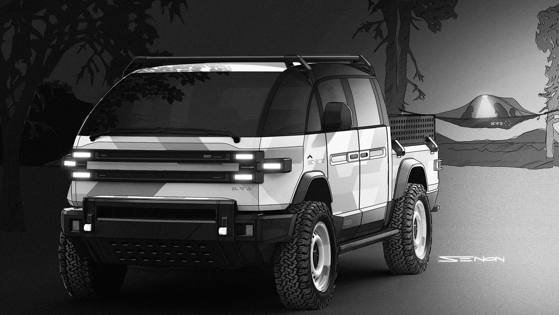 Canoo American Bulldog (2023): Design Sketch