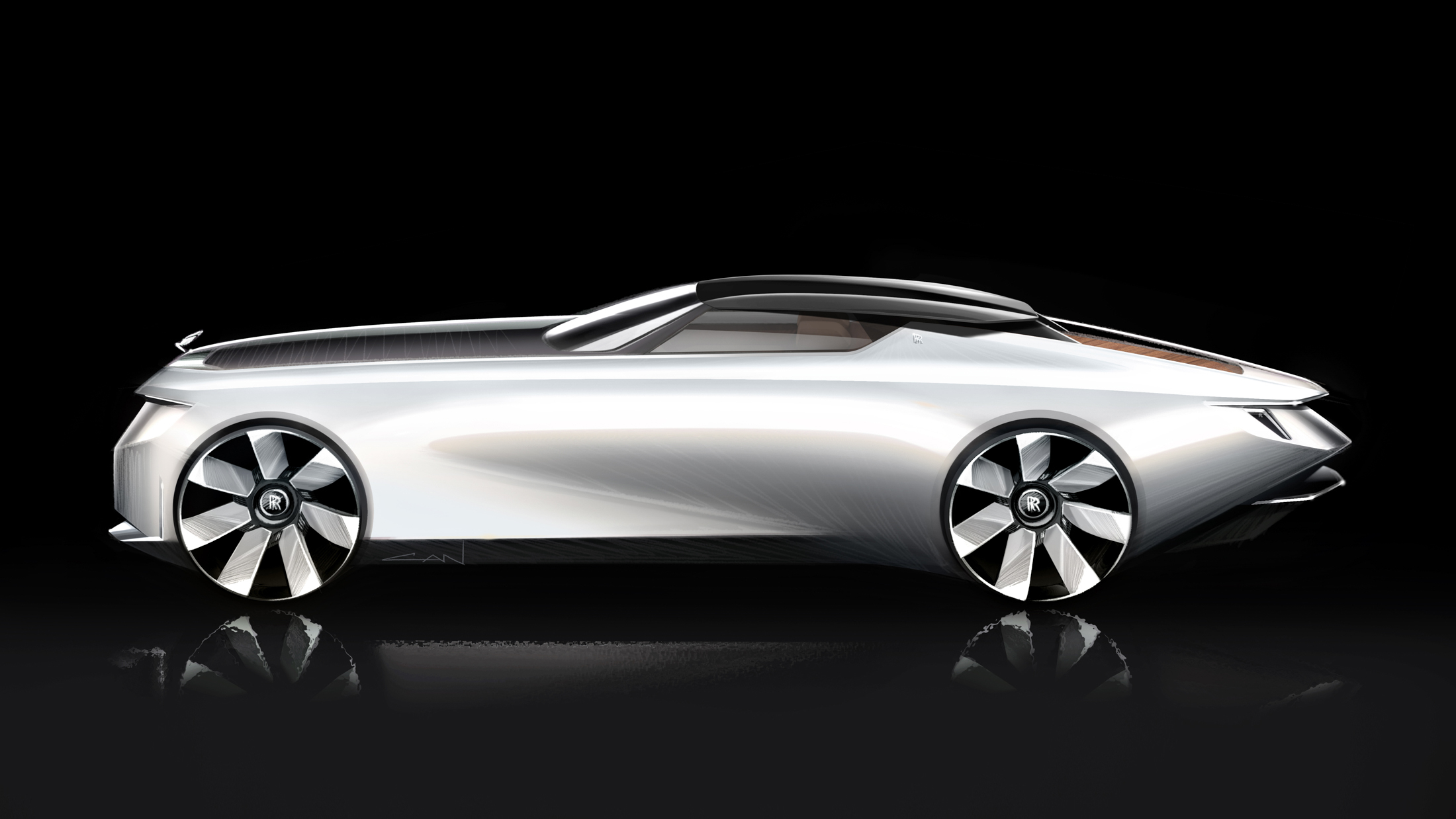 Rolls-Royce Arcadia Droptail (2024) – Design Sketch